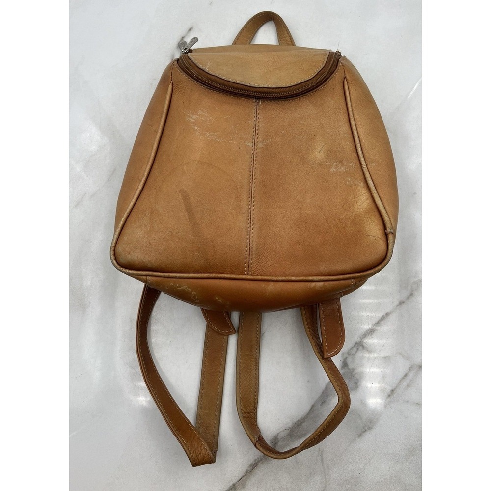 Piel Leather Backpack Purse Women's Tan Handmade in Columbia Genuine Leather